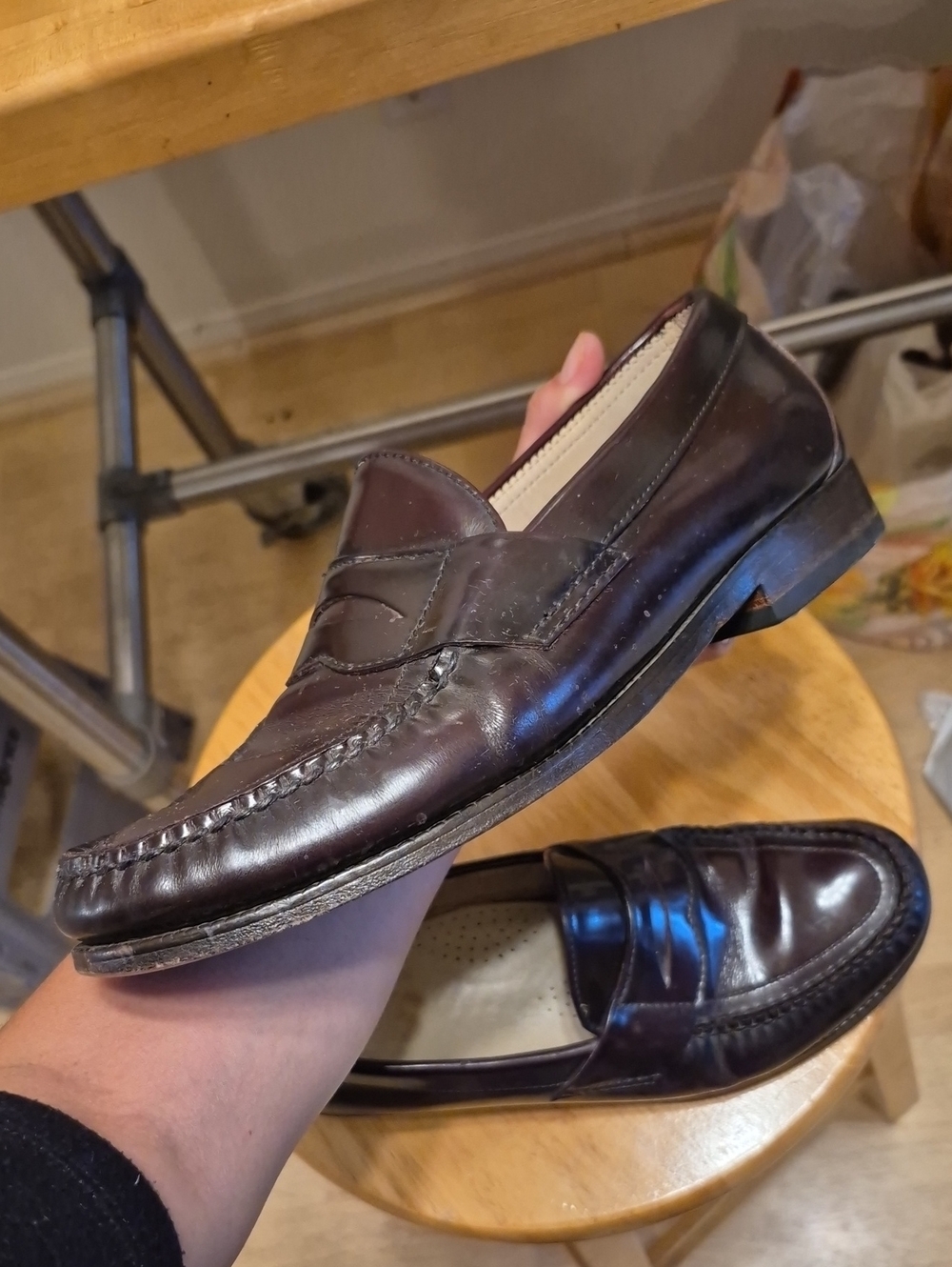 SAS Brown Genuine Leather Loafers - Picture 8 of 17